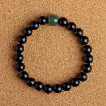 Sandalwood And Hetian Jade Bracelet - Couples
