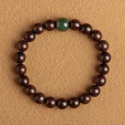Sandalwood And Hetian Jade Bracelet - Couples