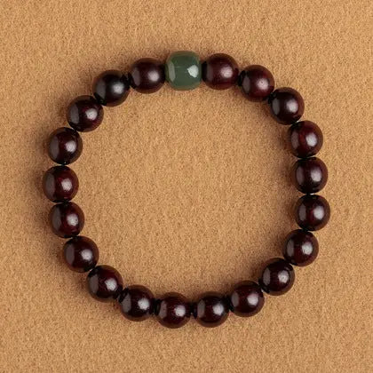 Sandalwood And Hetian Jade Bracelet - Couples