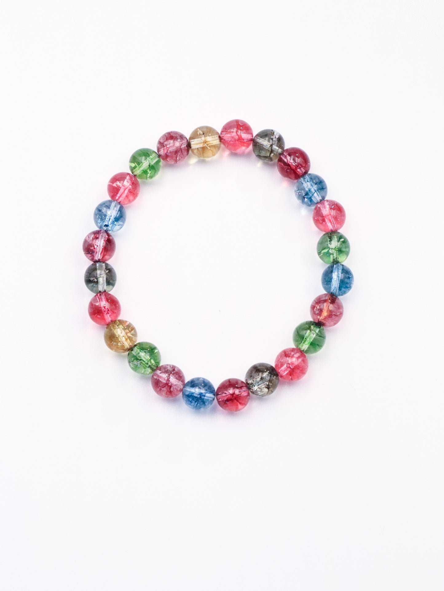 24-Bead Multigem Bracelet - A Colorful Flow of Energy XUANSHU