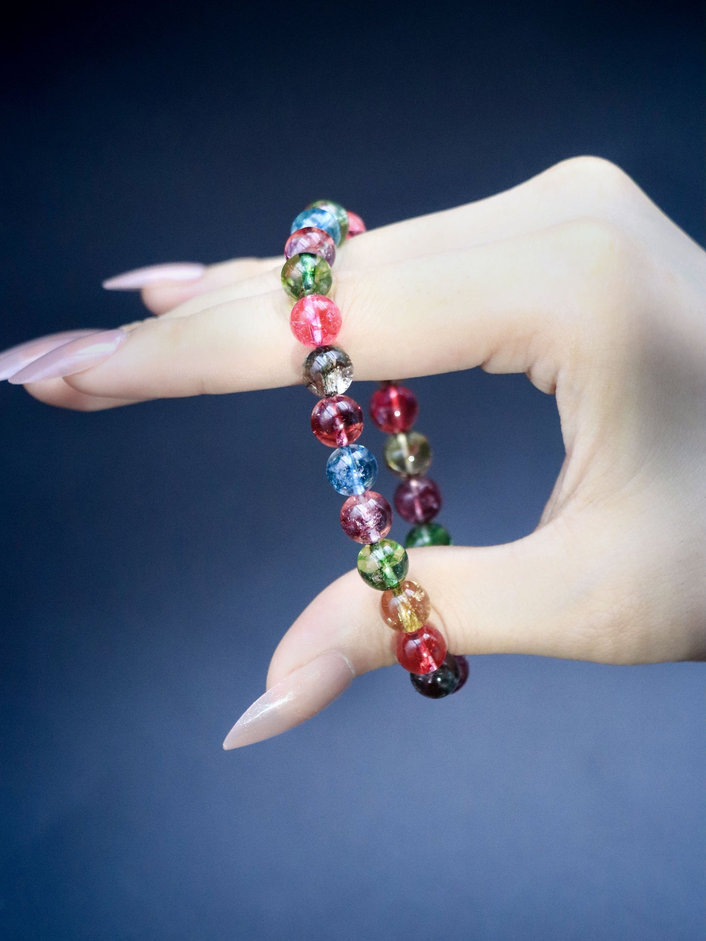 24-Bead Multigem Bracelet - A Colorful Flow of Energy XUANSHU