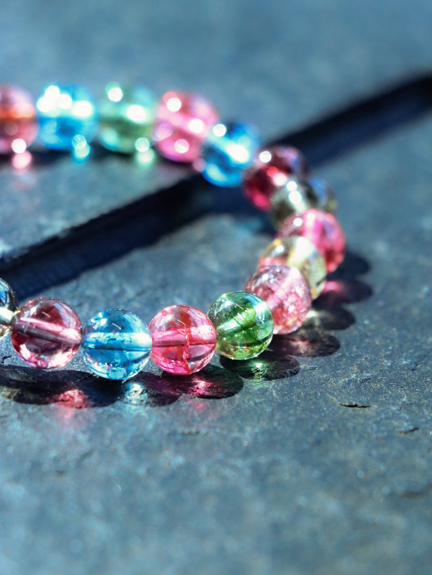 24-Bead Multigem Bracelet - A Colorful Flow of Energy XUANSHU