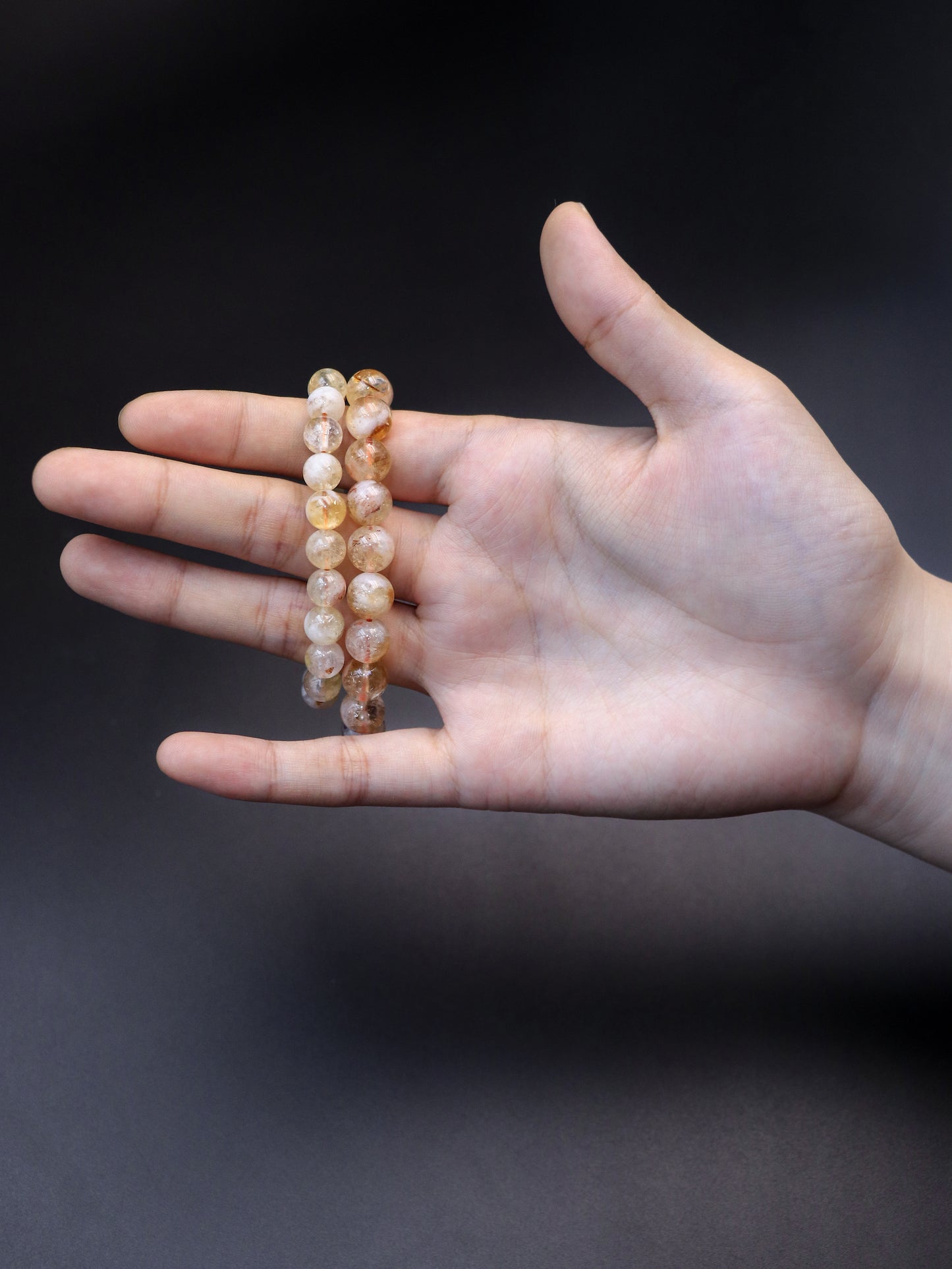 Natural Yellow Golden Quartz Bracelet - Warm Energy & Elegance