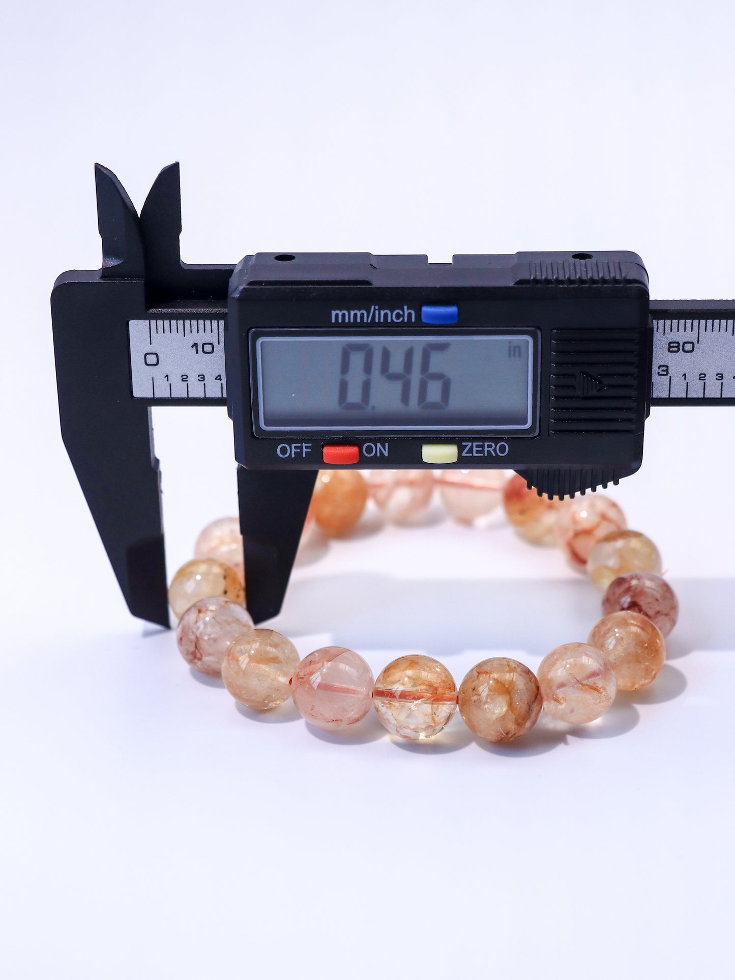 Natural Red Inclusion Quartz Bracelet – Awaken Heart Energy & Feminine Power