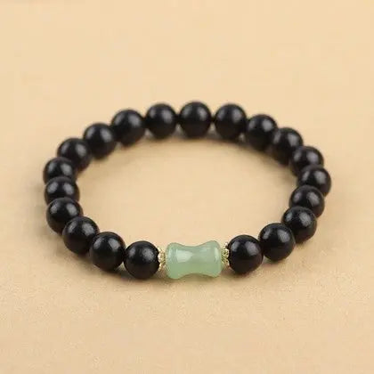 Sandalwood And Hetian Jade Bracelet - Couples