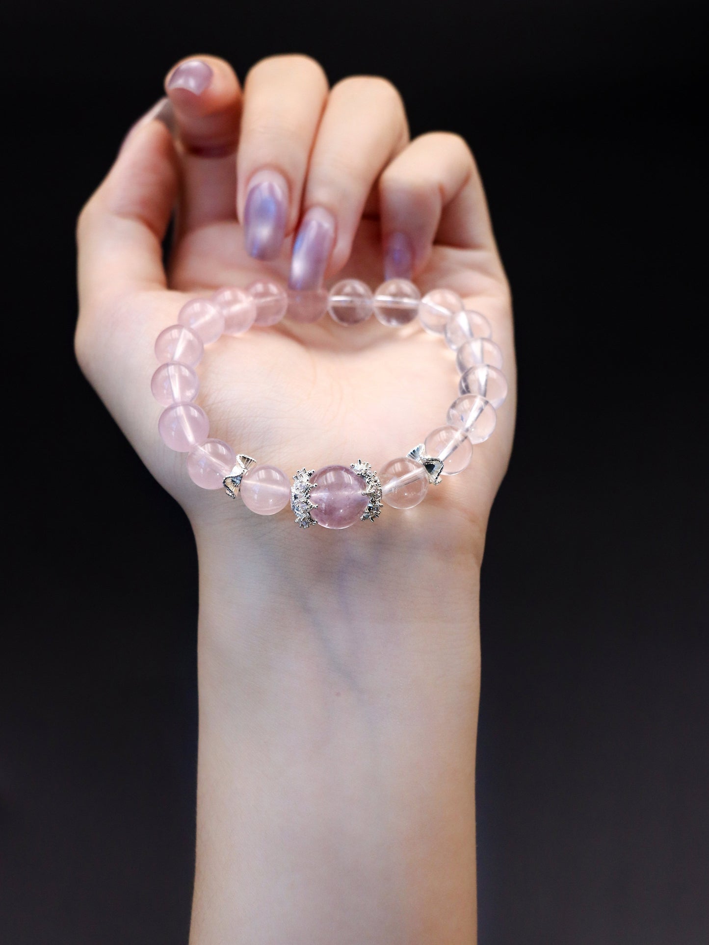 Natural Rose Quartz Bracelet – Heart Chakra Healing Choice XUANSHU