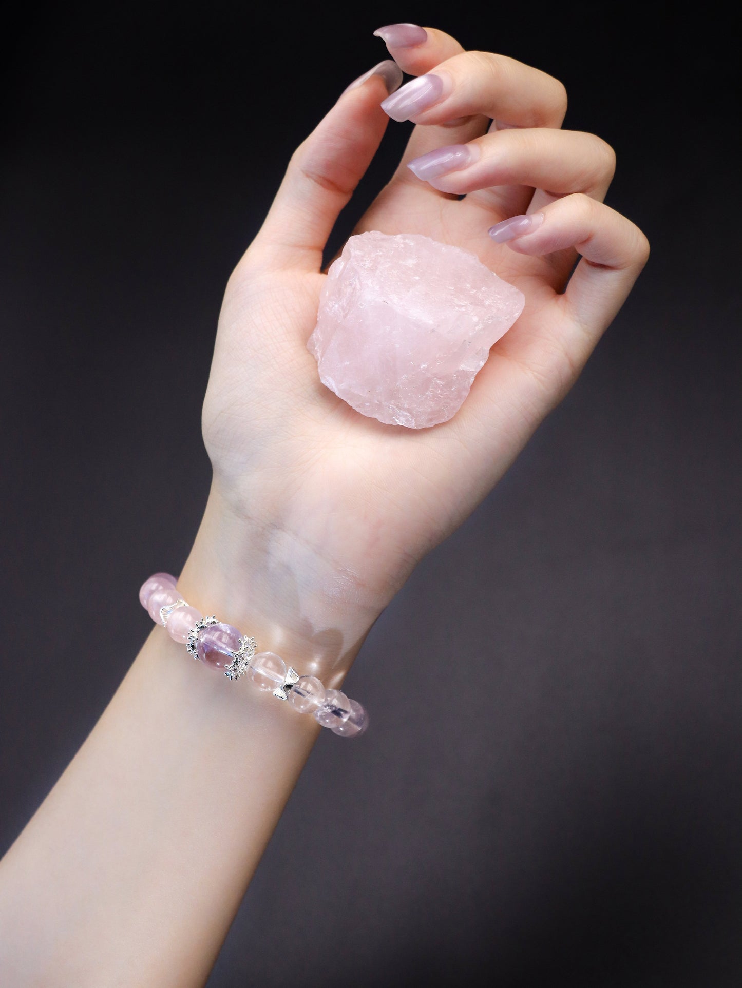 Natural Rose Quartz Bracelet – Heart Chakra Healing Choice XUANSHU