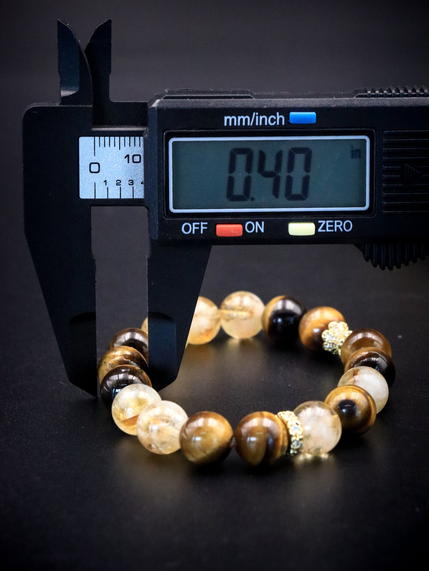 Five Elements Citrine & Tiger’s Eye Bracelet – Earth and Metal Energy for Wealth & Fortune XUANSHU