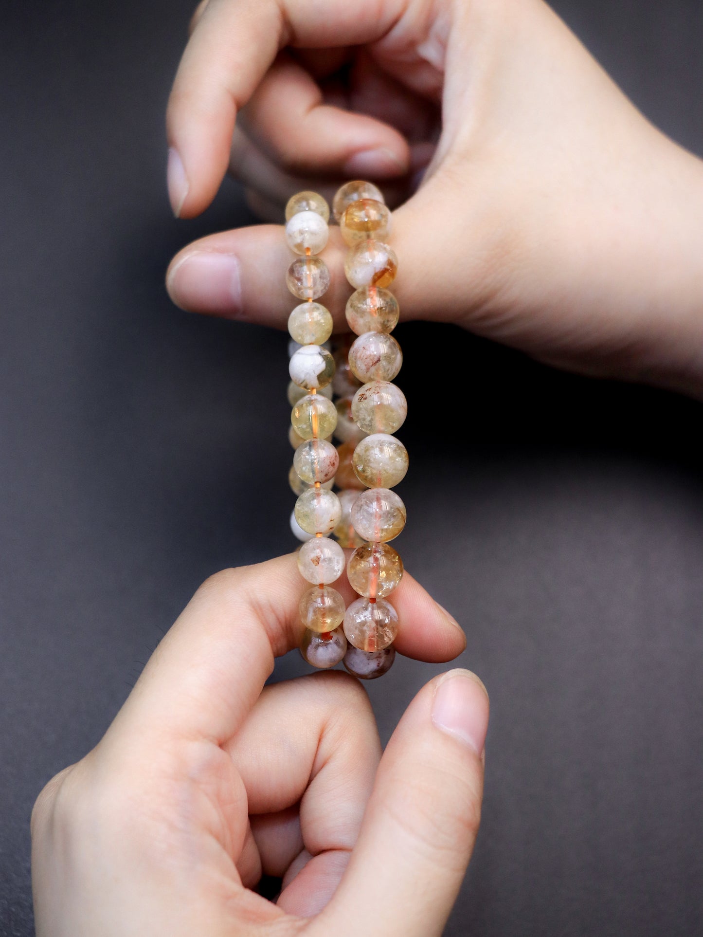 Natural Yellow Golden Quartz Bracelet - Warm Energy & Elegance