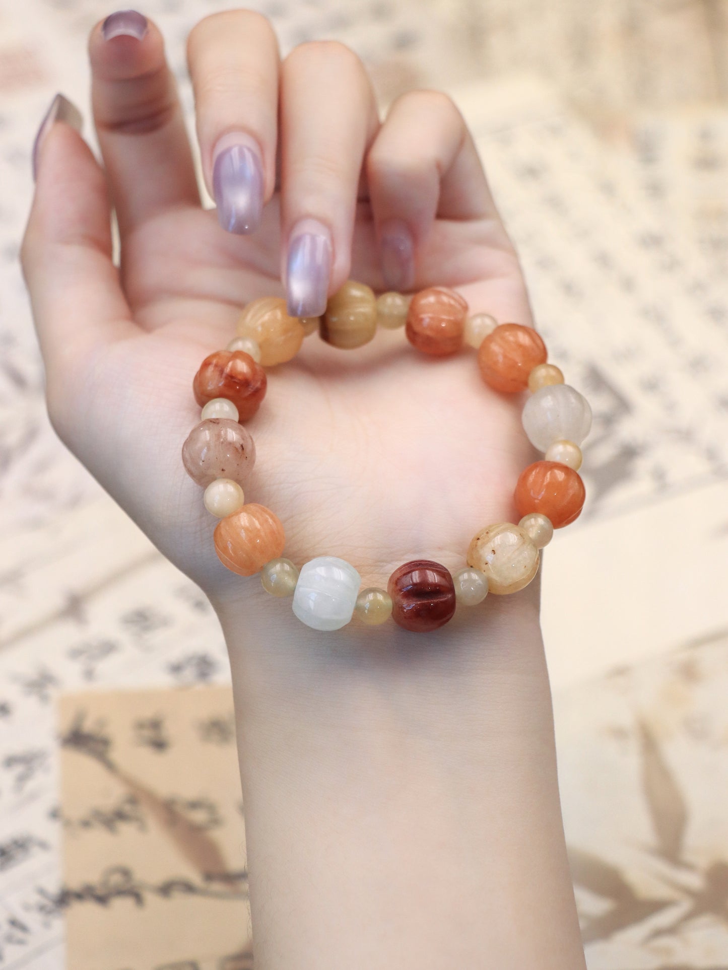 Golden Silk Jade Healing Bracelet – Emotional Balance