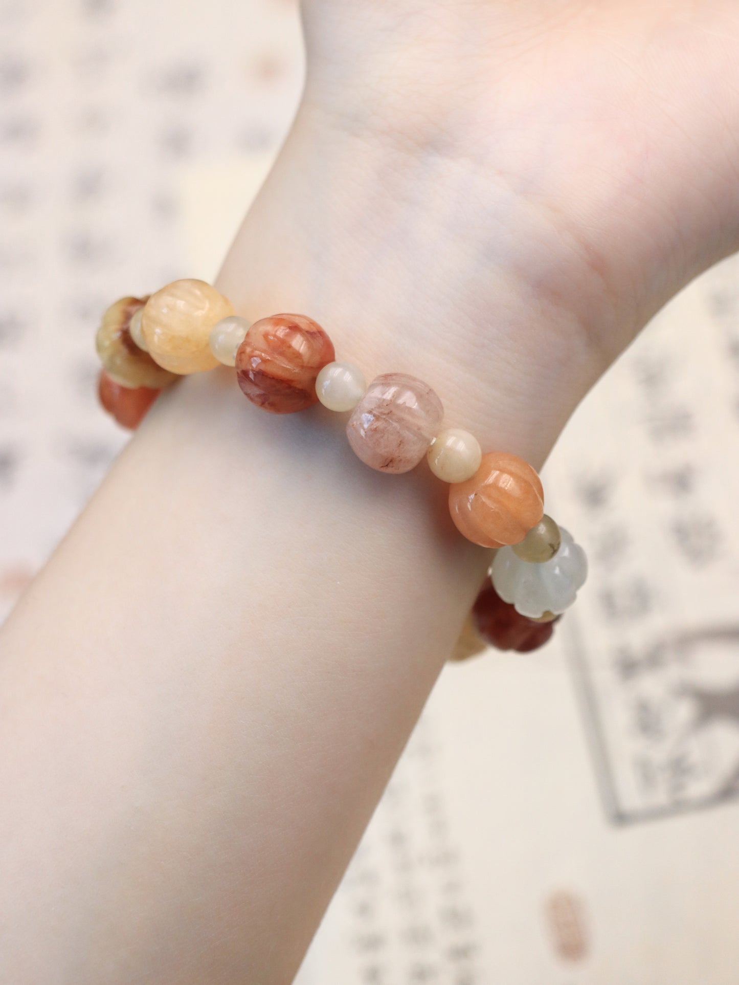 Golden Silk Jade Healing Bracelet – Emotional Balance