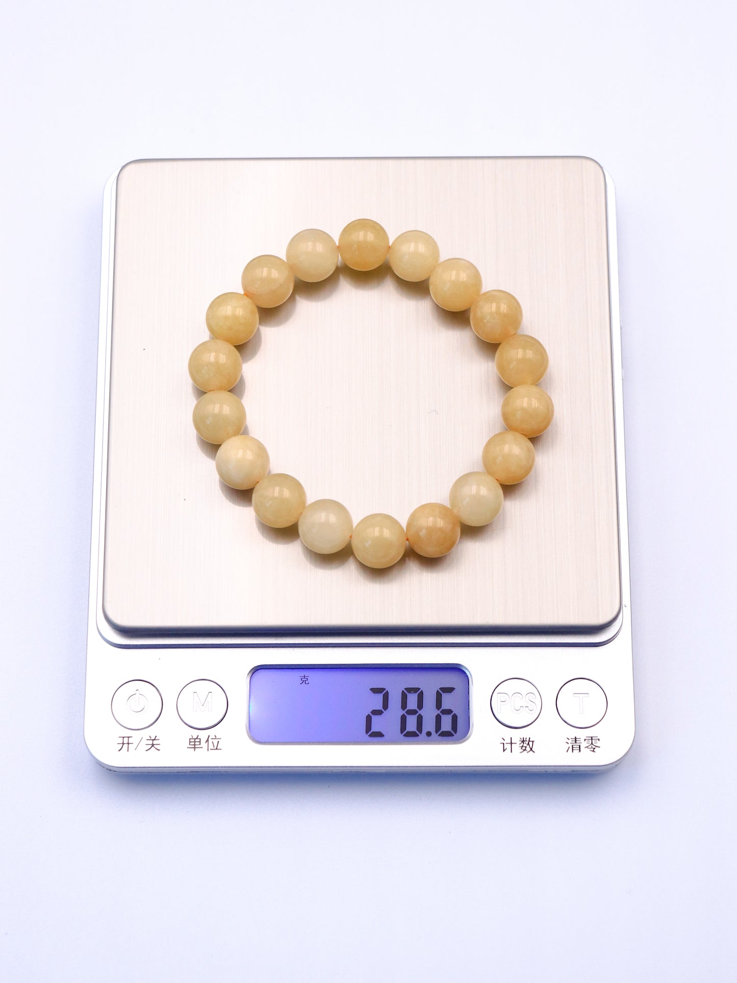 Natural Yellow Jade & Citrine Bracelet – Attract Wealth and Positive Energy