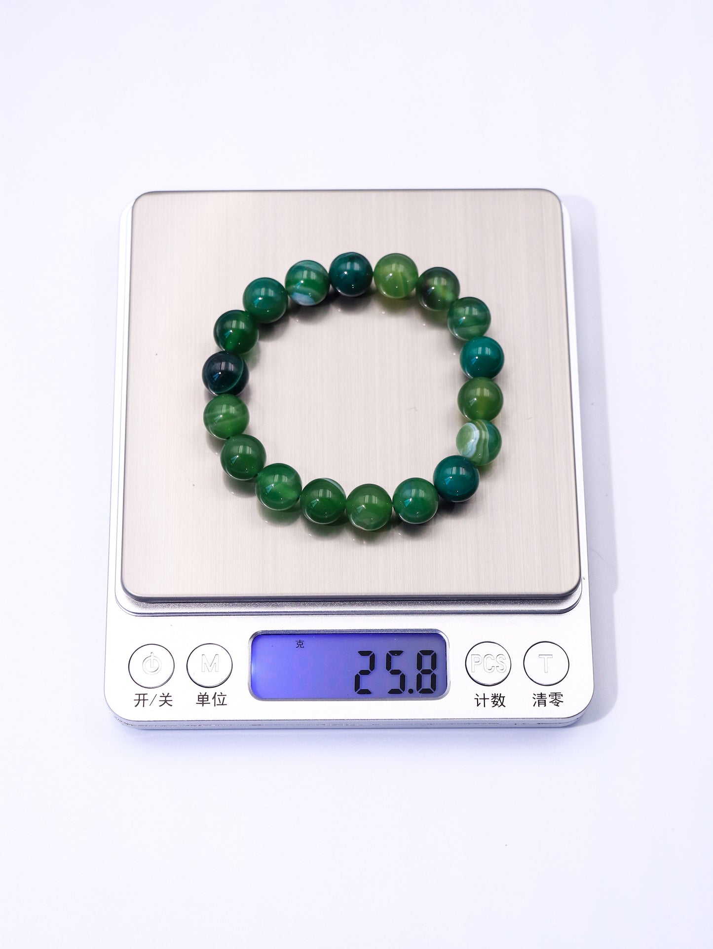 Green Agate Bracelet – Calm Mind & Emotional Balance Crystal XUANSHU