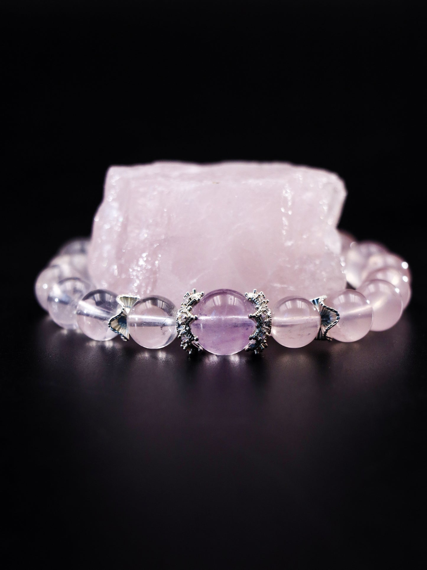 Natural Rose Quartz Bracelet – Heart Chakra Healing Choice XUANSHU
