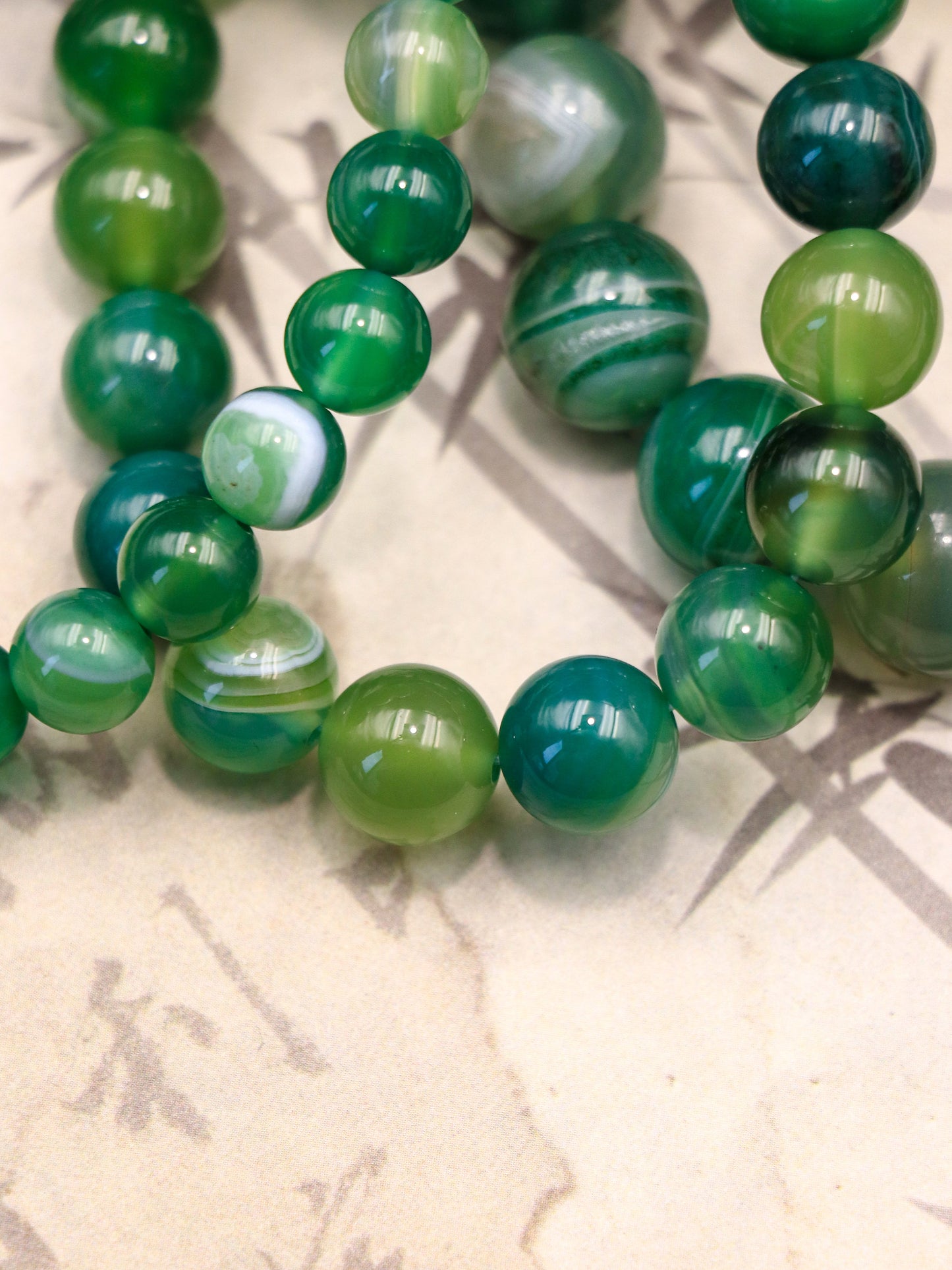 Green Agate Bracelet – Calm Mind & Emotional Balance Crystal XUANSHU