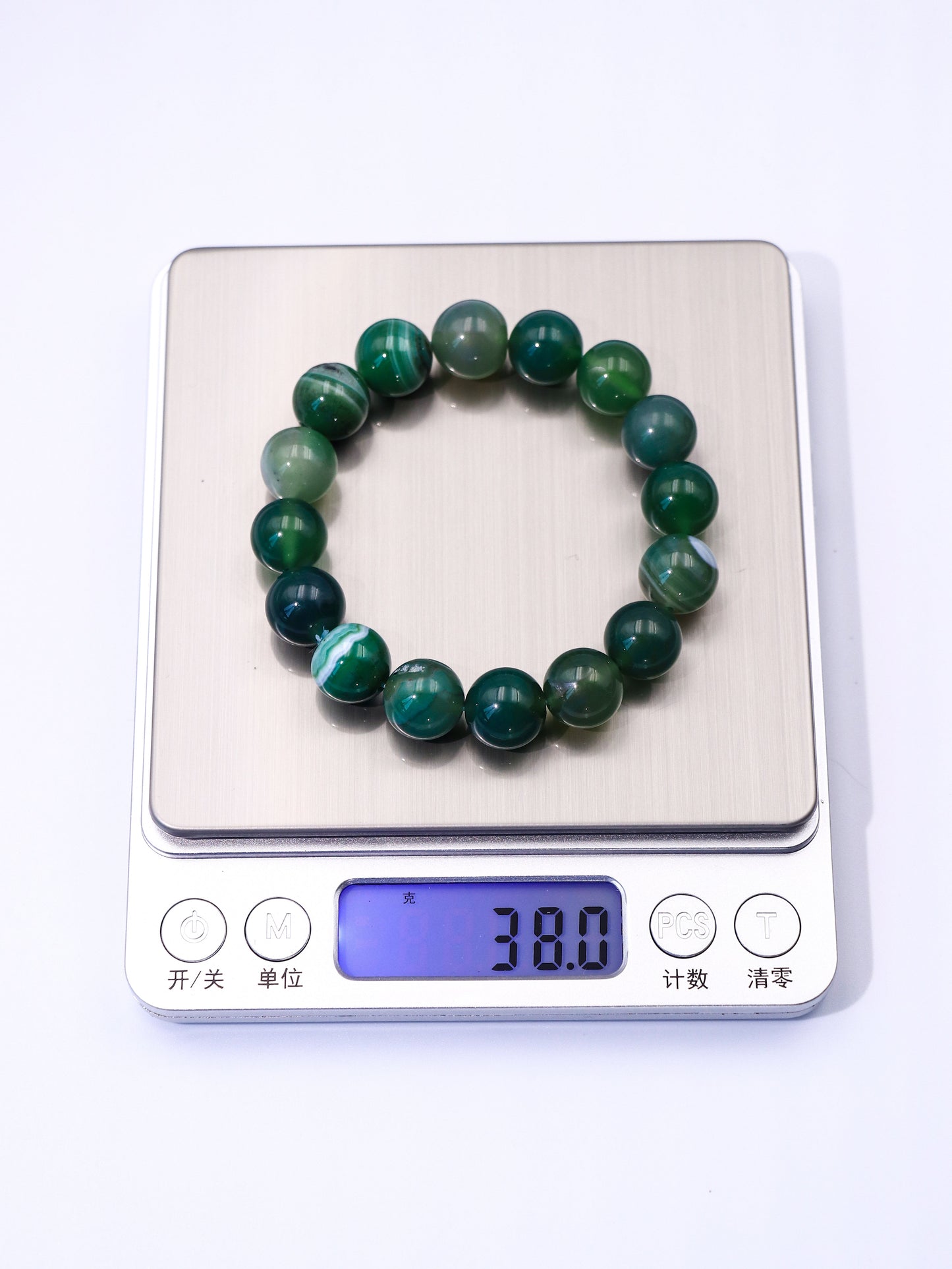 Green Agate Bracelet – Calm Mind & Emotional Balance Crystal XUANSHU