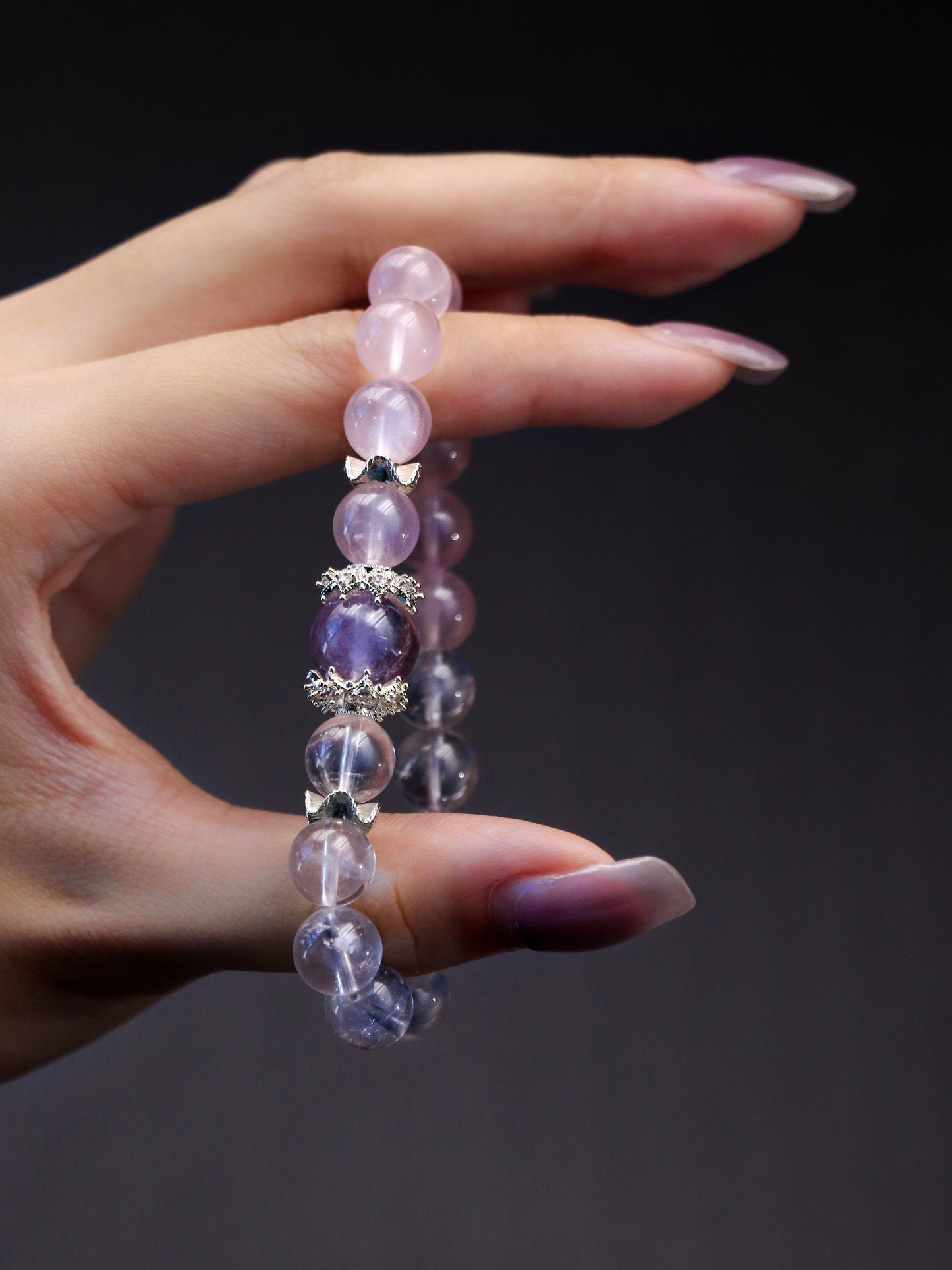 Natural Rose Quartz Bracelet – Heart Chakra Healing Choice XUANSHU