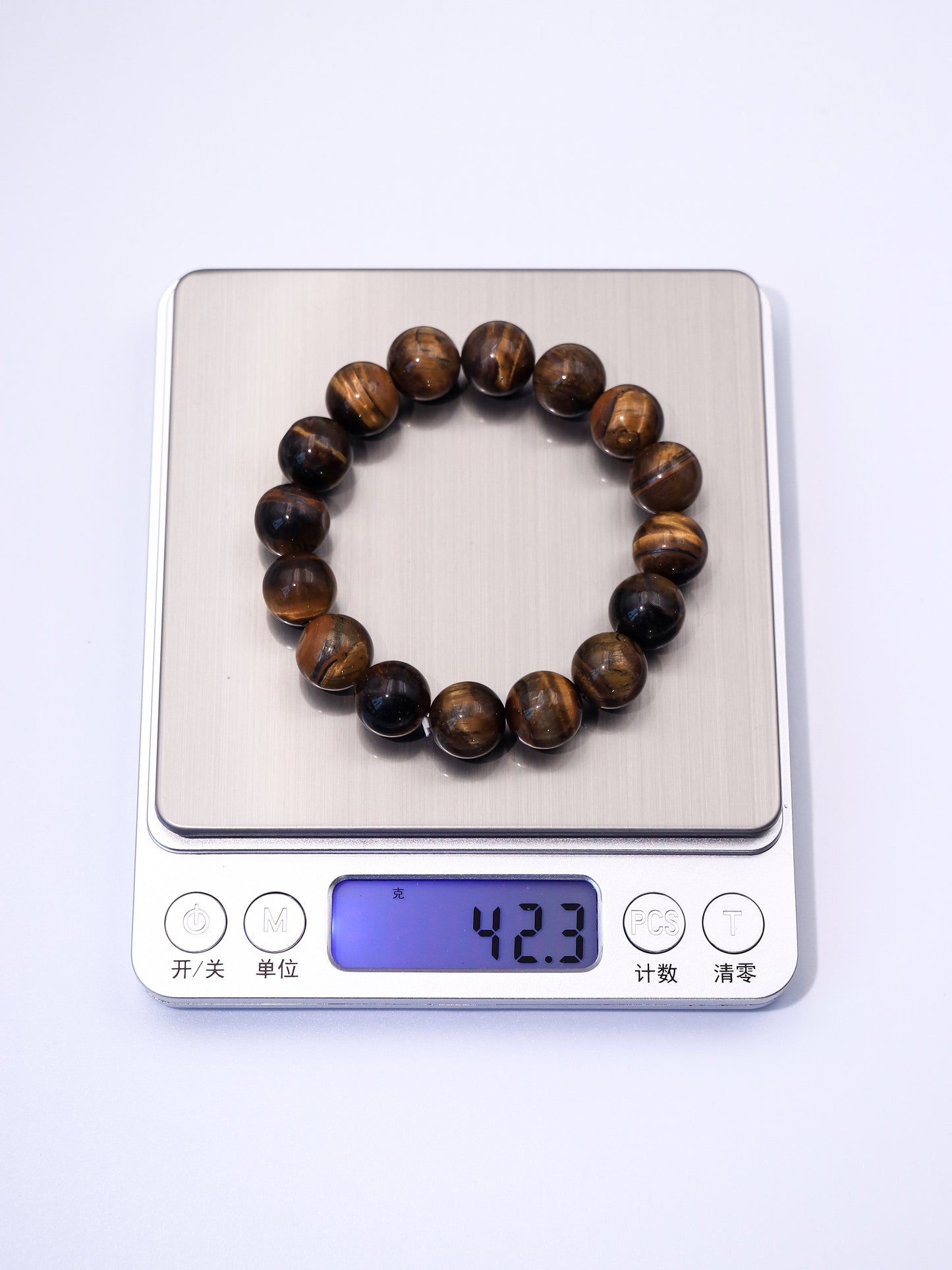 Natural Tiger Eye Stone Bracelet – Grounding & Courage Crystal Healing
