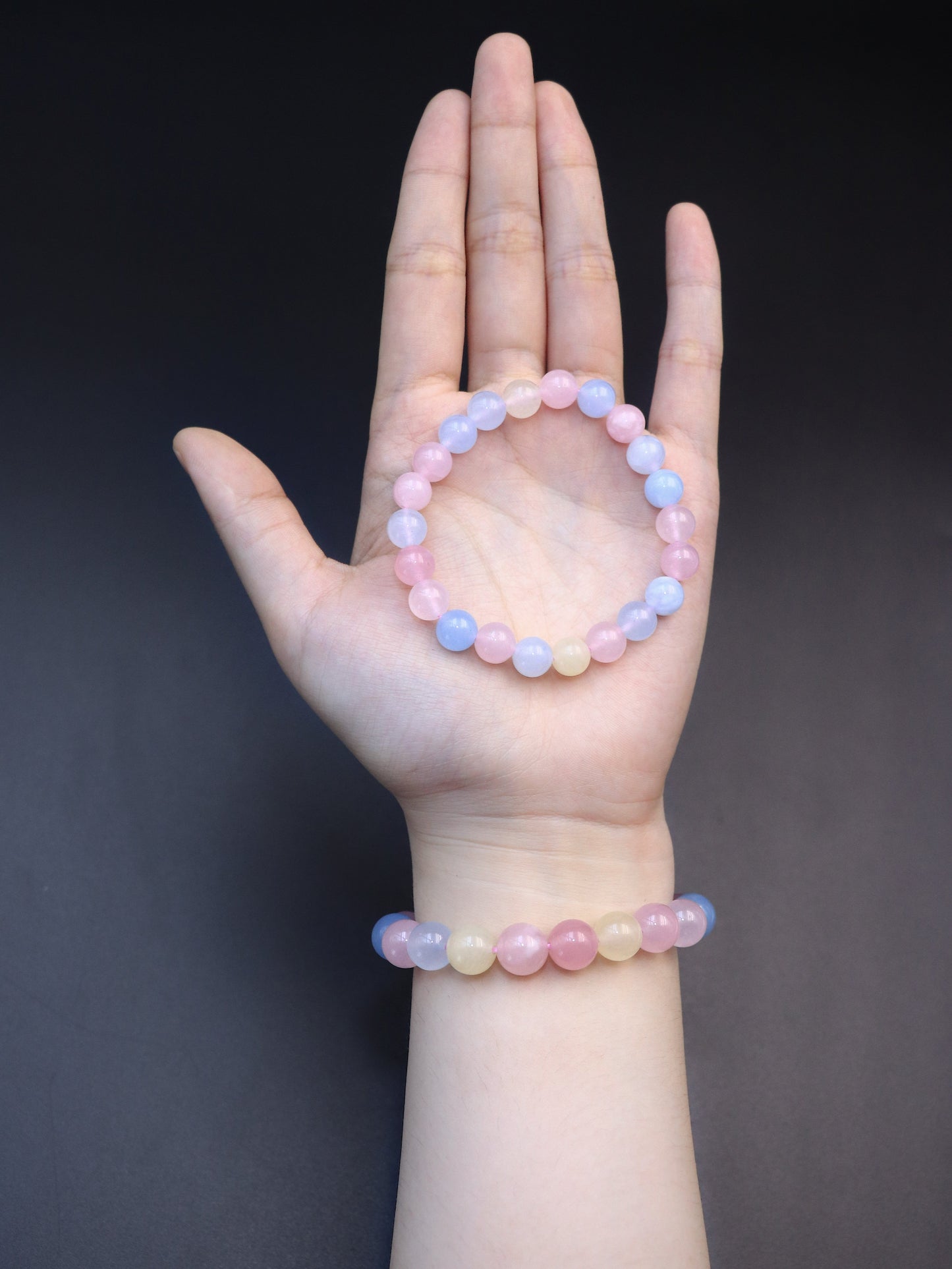 Natural Pastel Morganite Bracelet – A Symbol of Peace & Joy XUANSHU