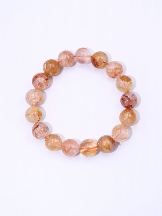 Natural Red Inclusion Quartz Bracelet – Awaken Heart Energy & Feminine Power XUANSHU