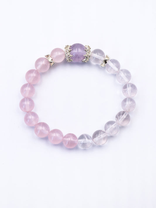Natural Rose Quartz Bracelet – Heart Chakra Healing Choice XUANSHU