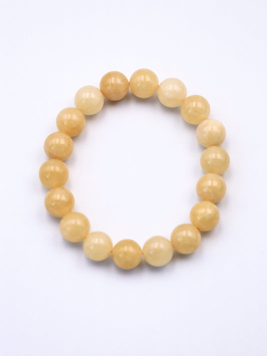 Natural Yellow Jade & Citrine Bracelet – Attract Wealth and Positive Energy XUANSHU