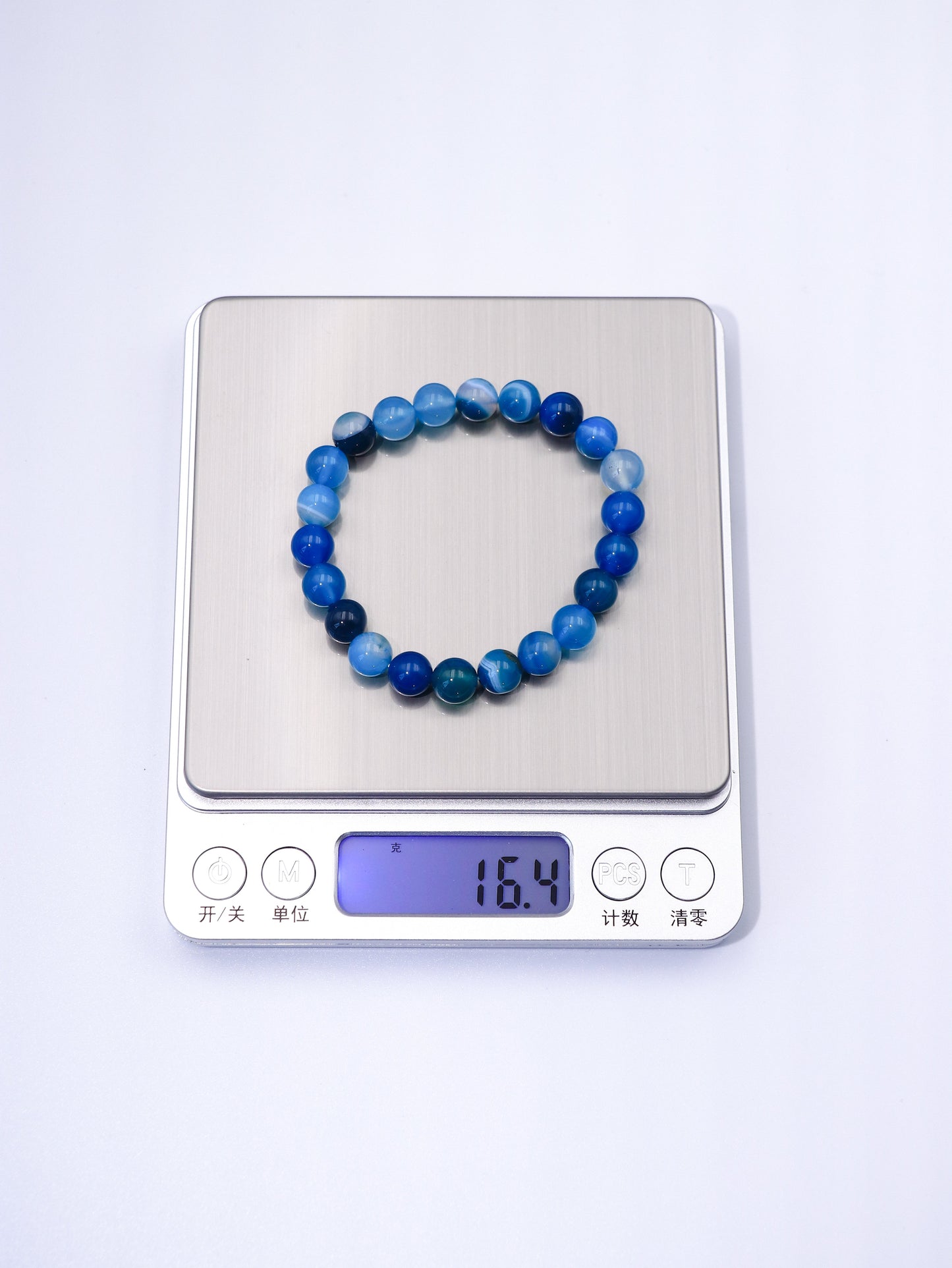 Blue Agate Stone Bracelet – Boost Communication & Calm the Mind XUANSHU