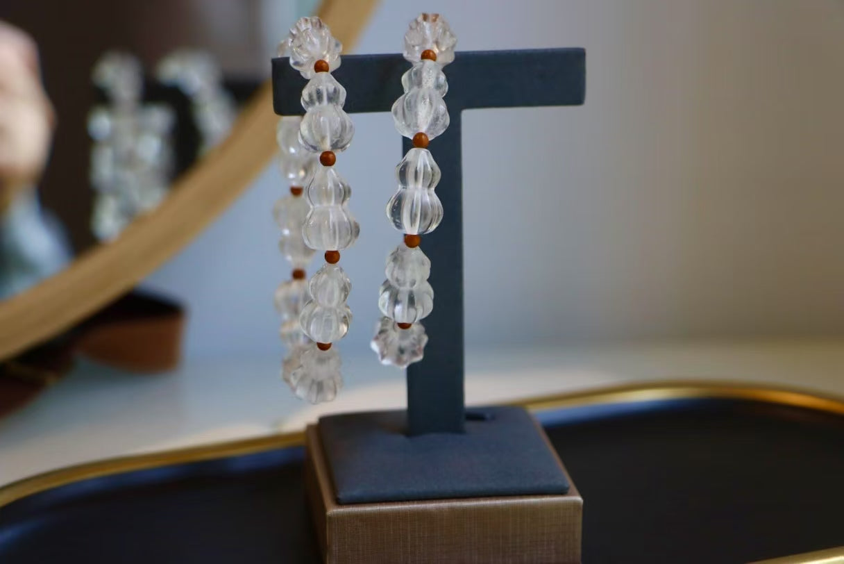 Natural Clear Quartz Gourd Single-Strand Bracelet – Protective & Evil XUANSHU
