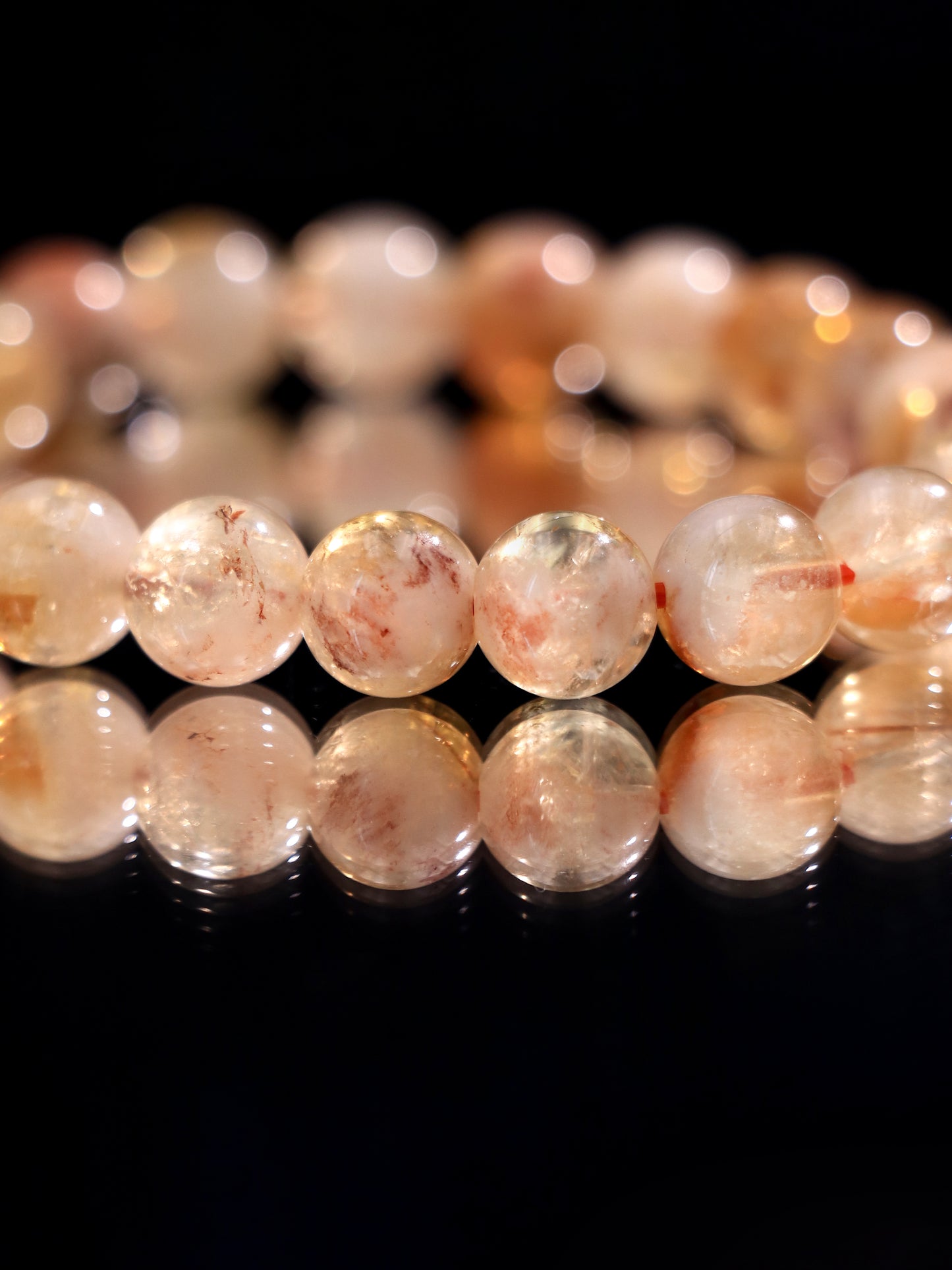 Natural Yellow Golden Quartz Bracelet - Warm Energy & Elegance