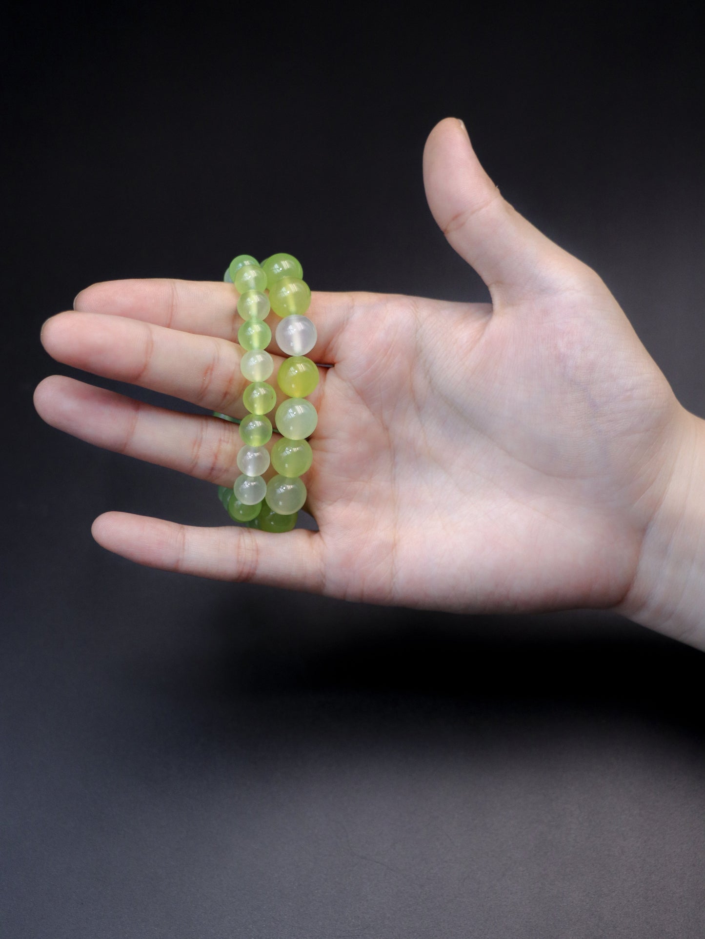 Prehnite Healing Crystal Bracelet – Enhance Emotional Clarity & Calmness XUANSHU