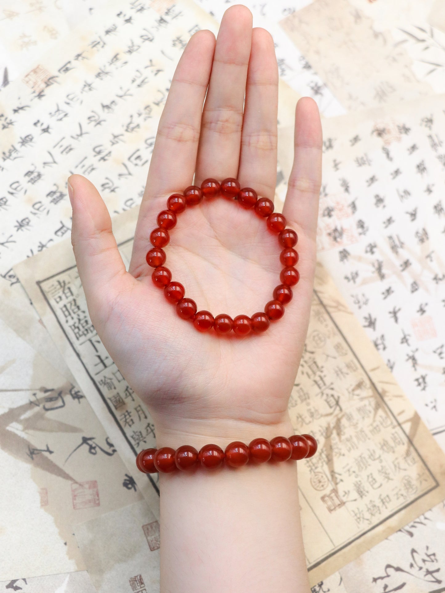 Natural Red Agate Energy Bracelet - Boost Confidence & Courage