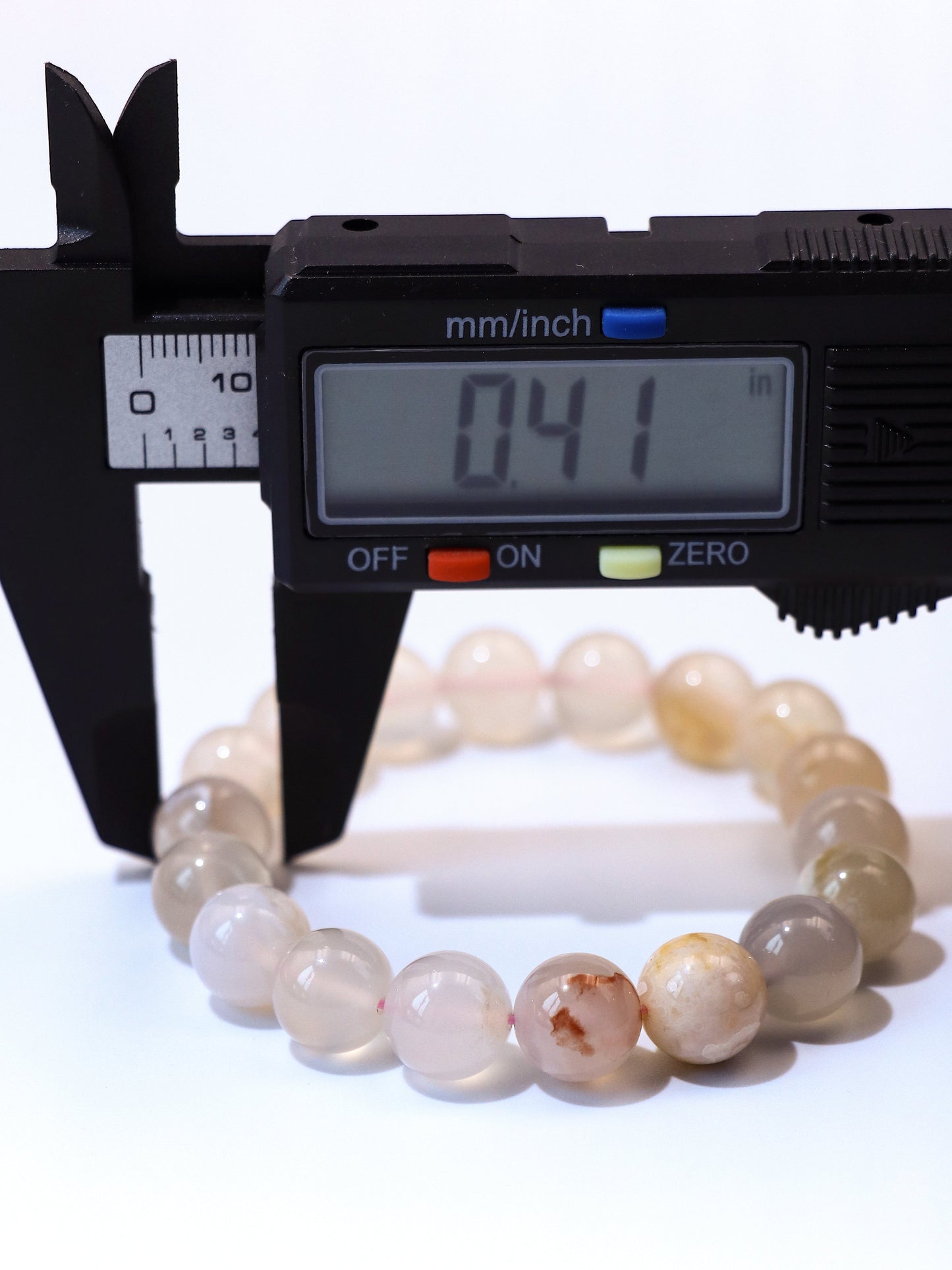 Cherry Blossom Agate Crystal Bracelet – Nurturing Calm & Inner Peace XUANSHU