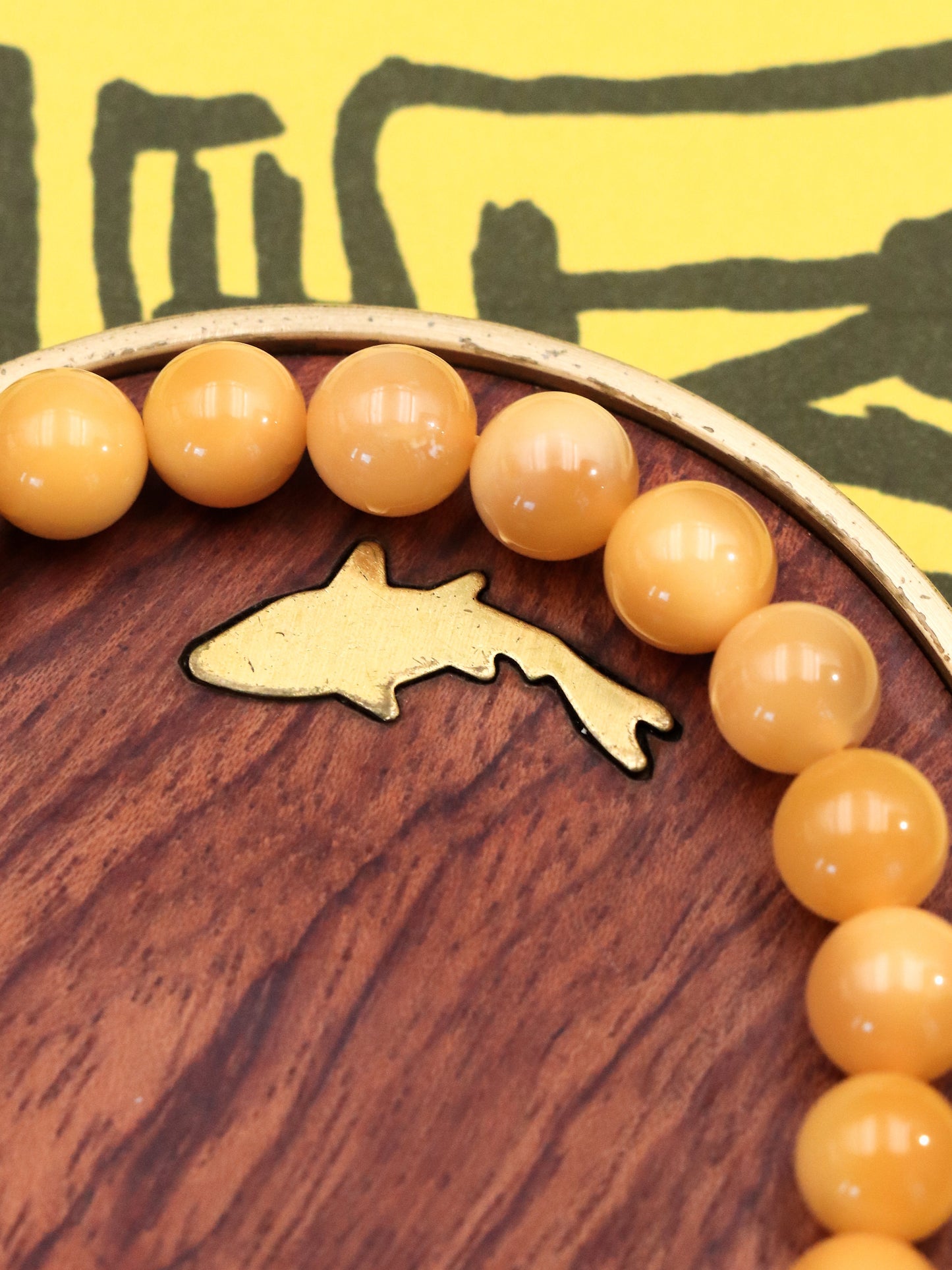 Natural Yellow Dragon Jade Bracelet – Guardian of Peace and Balance XUANSHU