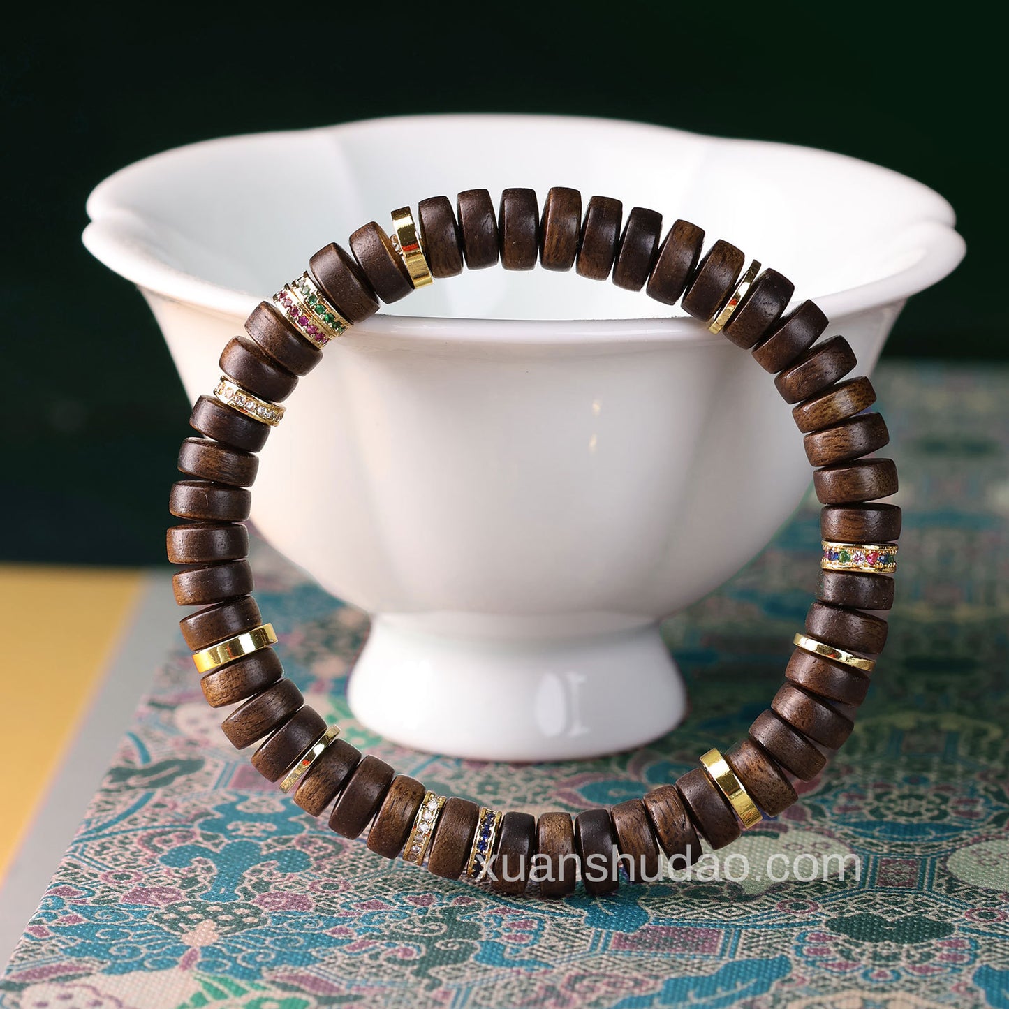 Nha Trang White Kynam Agarwood Bracelet – Calming, Wealth Attraction & Spiritual Protection Beads