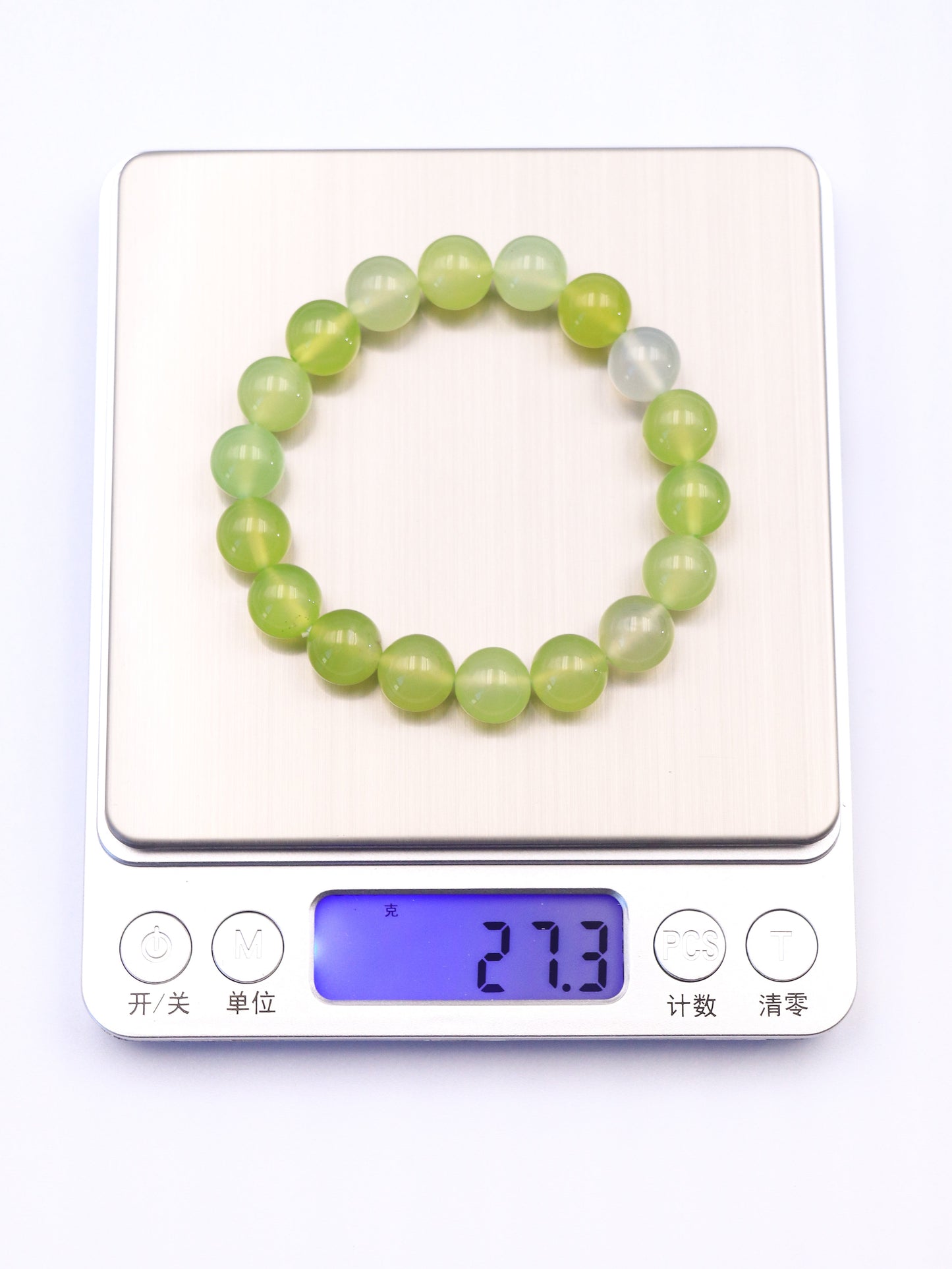 Prehnite Healing Crystal Bracelet – Enhance Emotional Clarity & Calmness XUANSHU