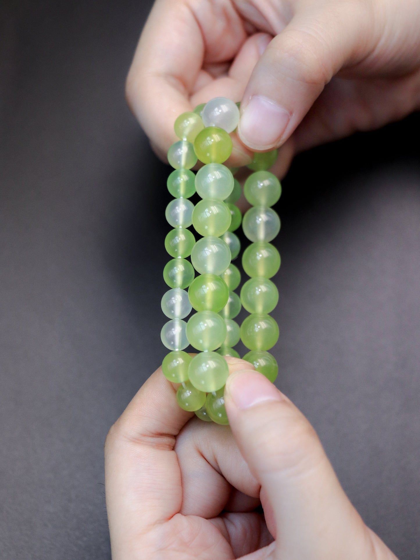 Prehnite Healing Crystal Bracelet – Enhance Emotional Clarity & Calmness XUANSHU