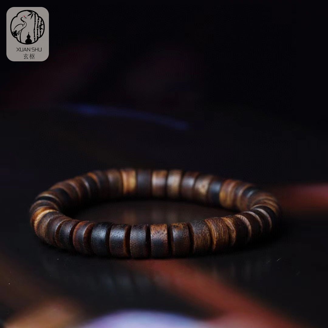 Premium Cambodian Gold Silk Agarwood Bracelet - Harmonize Your Energy and Attract Wealth