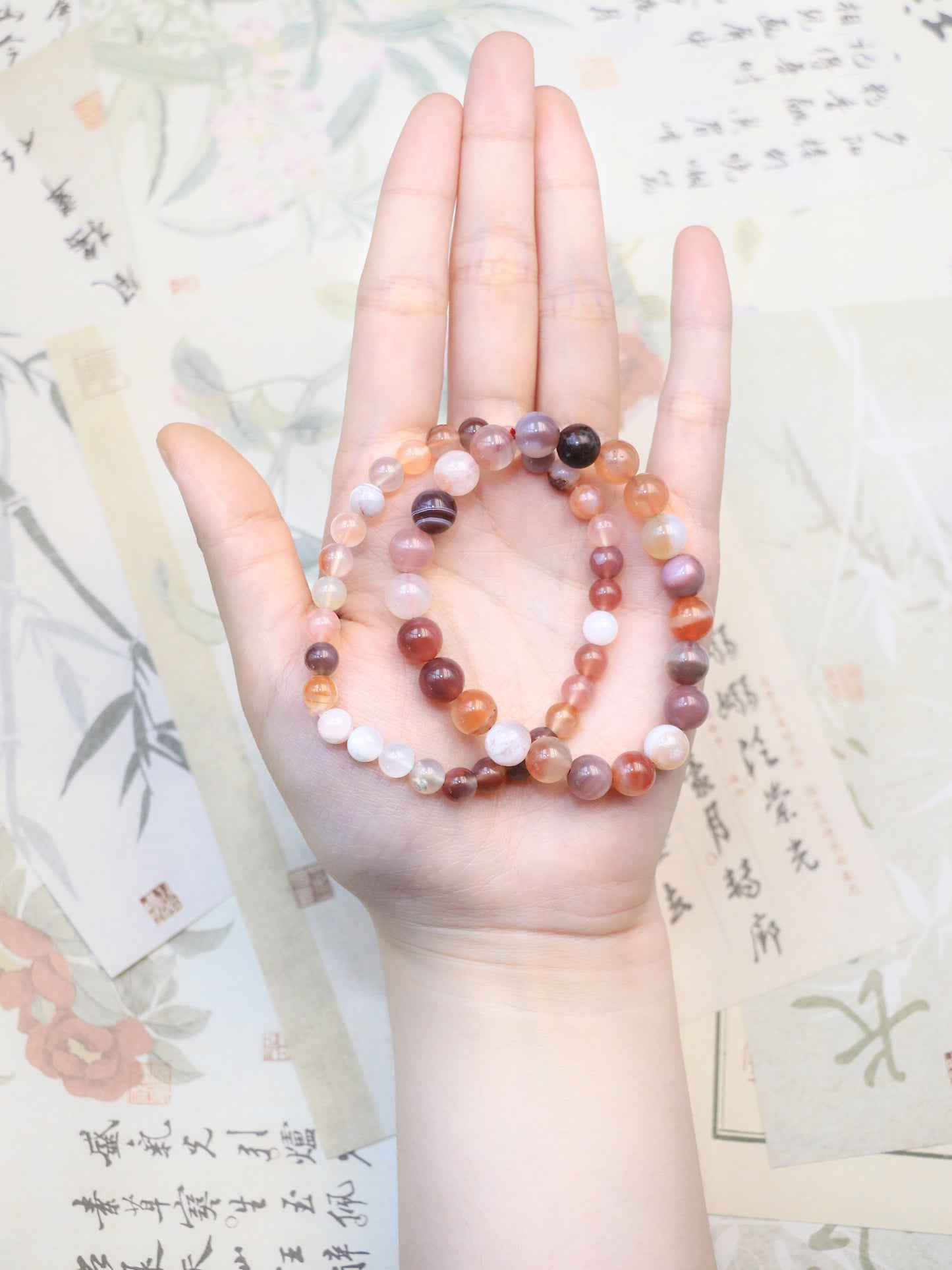 Colorful Agate Crystal Bracelet – Emotional Healing & Positive Energy Jewelry