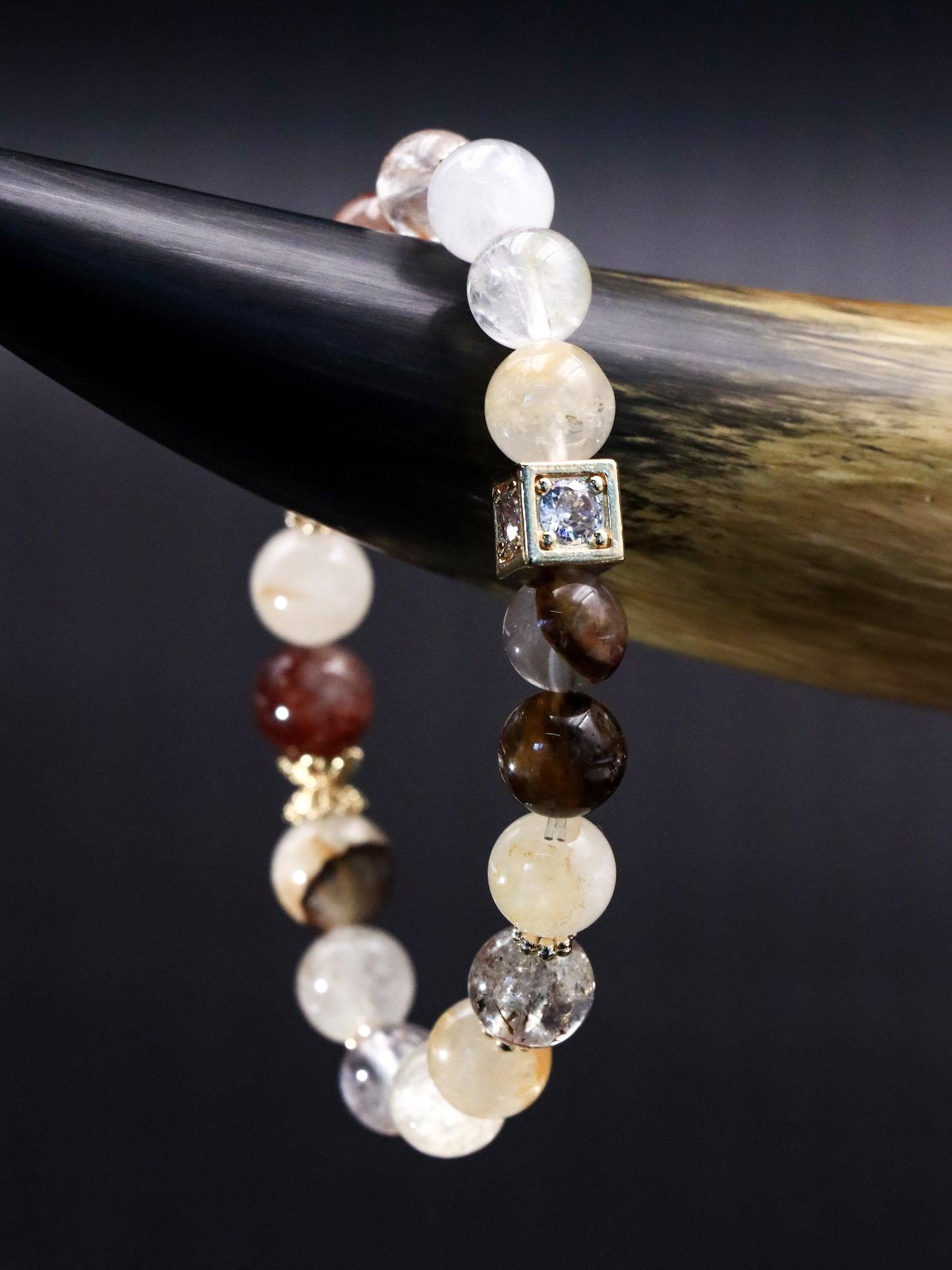 Healing Super Seven Crystal Bracelet – Calm Emotions & Sharpen Focus 