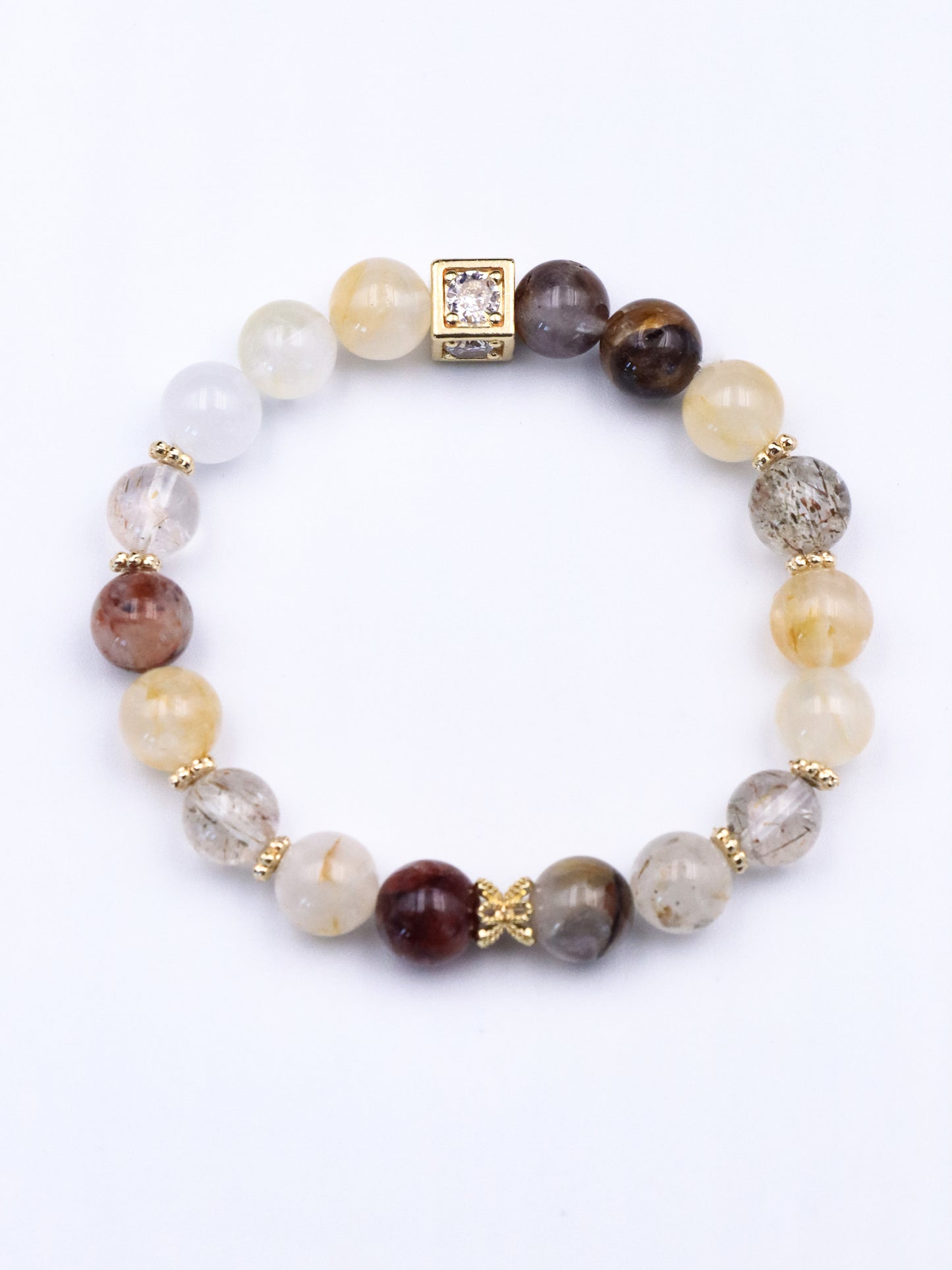 Healing Super Seven Crystal Bracelet – Calm Emotions & Sharpen Focus 