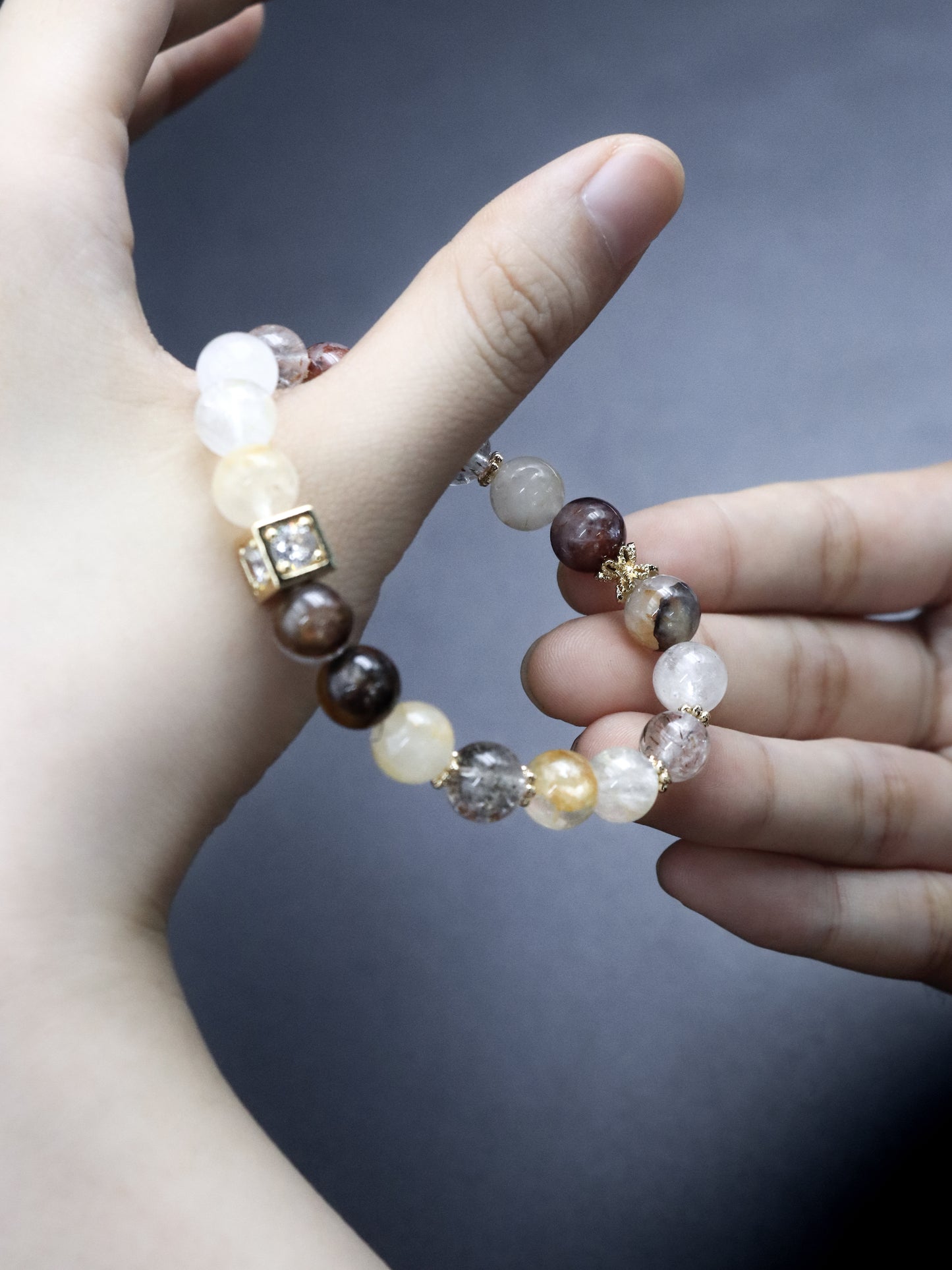 Healing Super Seven Crystal Bracelet – Calm Emotions & Sharpen Focus 