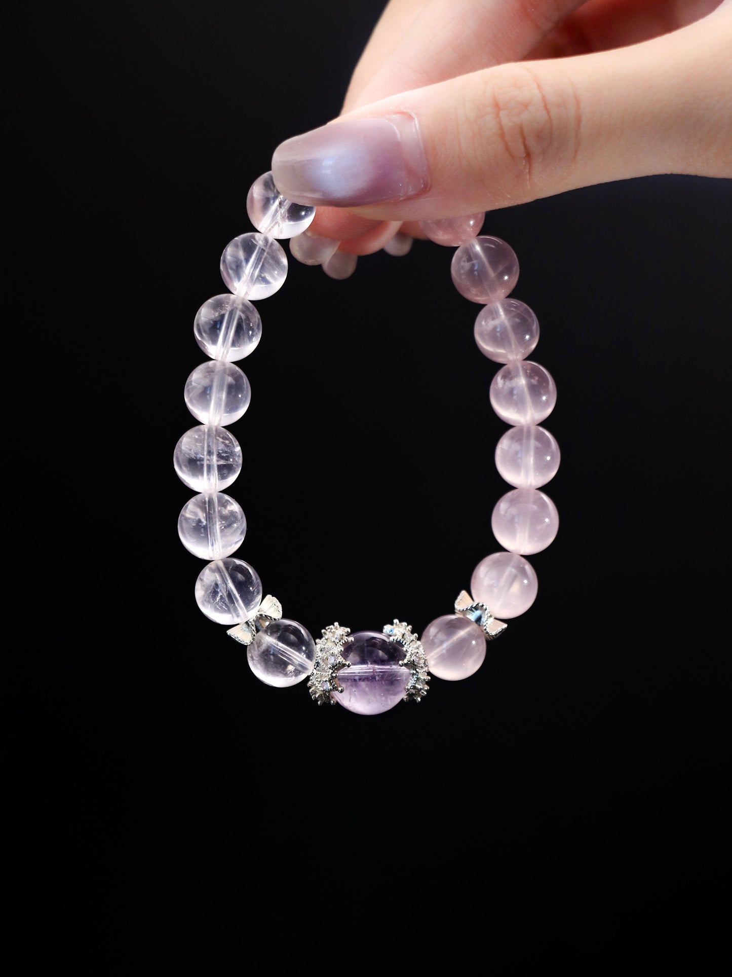 Natural Rose Quartz Bracelet – Heart Chakra Healing Choice XUANSHU