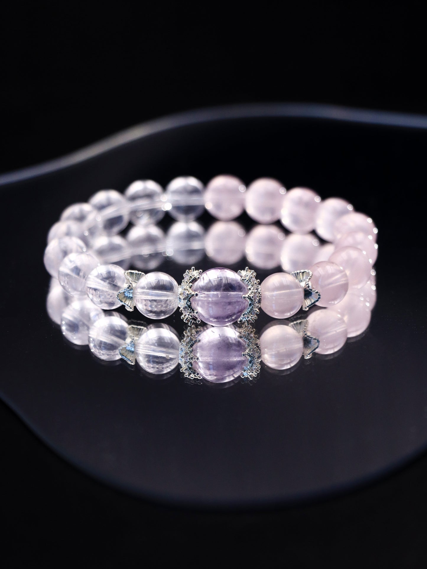 Natural Rose Quartz Bracelet – Heart Chakra Healing Choice XUANSHU