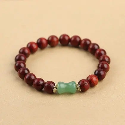 Sandalwood And Hetian Jade Bracelet - Couples
