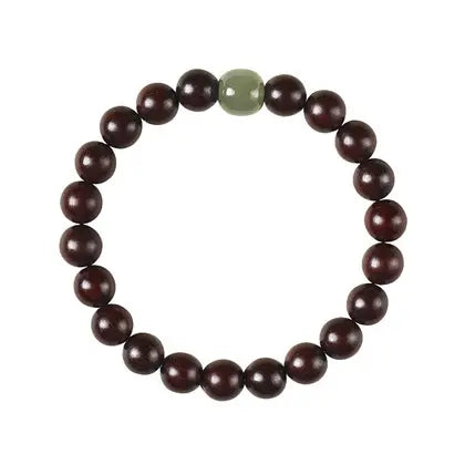 Sandalwood And Hetian Jade Bracelet - Couples