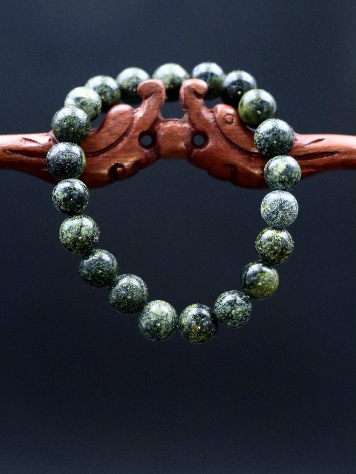 Serpentine Jade Bracelet – Natural Healing for Mind & Body Balance XUANSHU