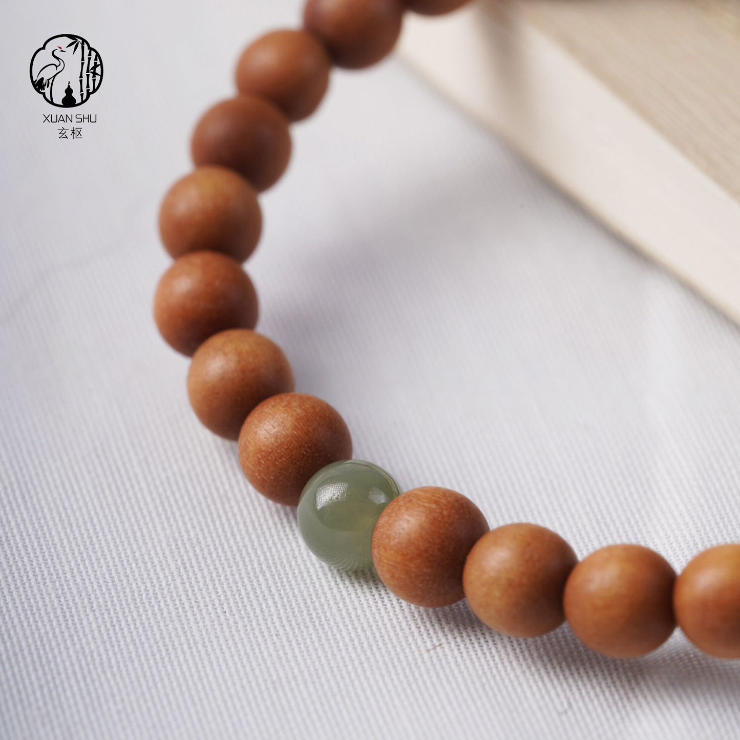 Hetian Jade & Sandalwood Bracelet – Feng Shui Luck, Wealth & Harmony Jewelry