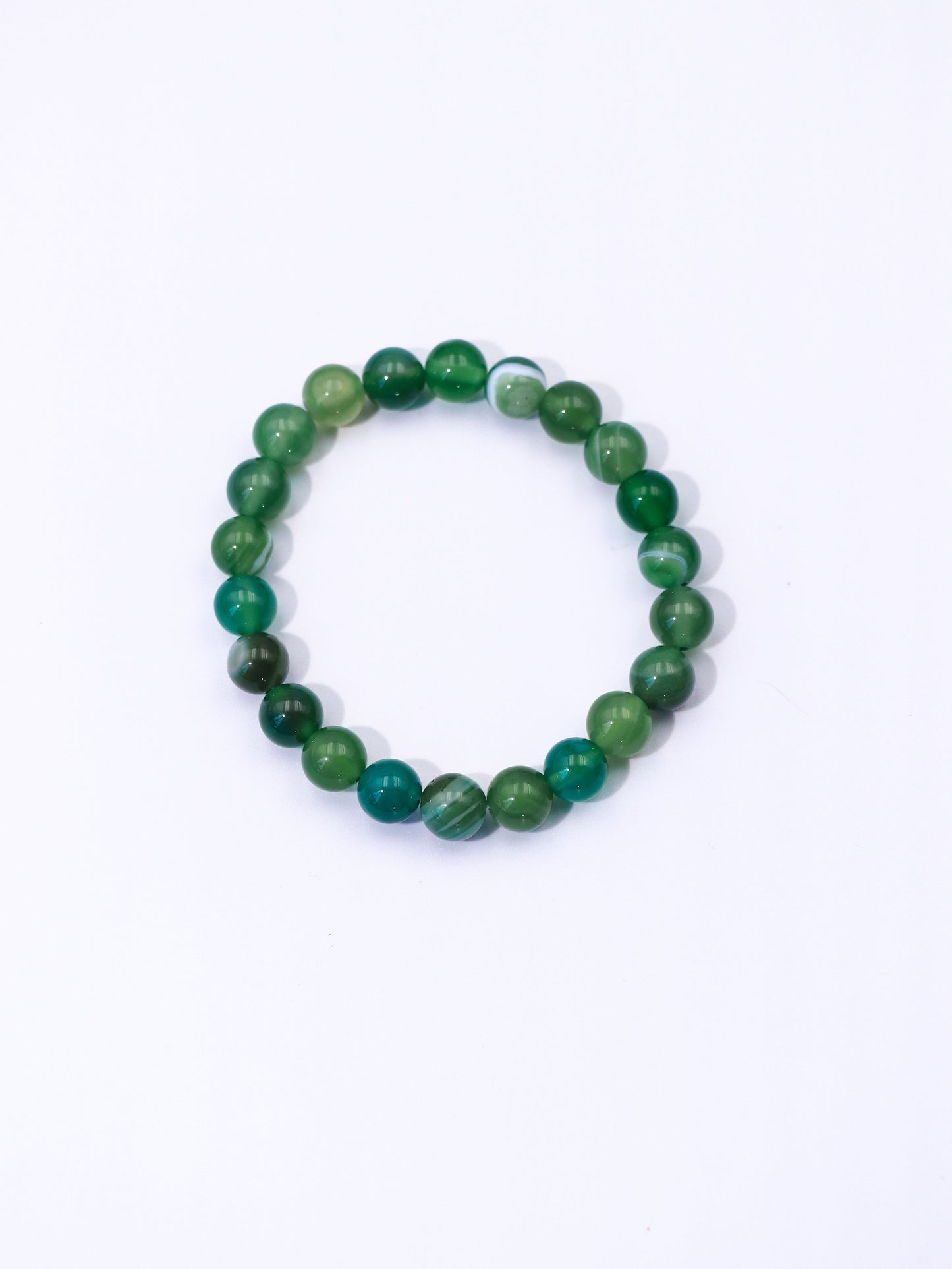 Green Agate Bracelet – Calm Mind & Emotional Balance Crystal XUANSHU