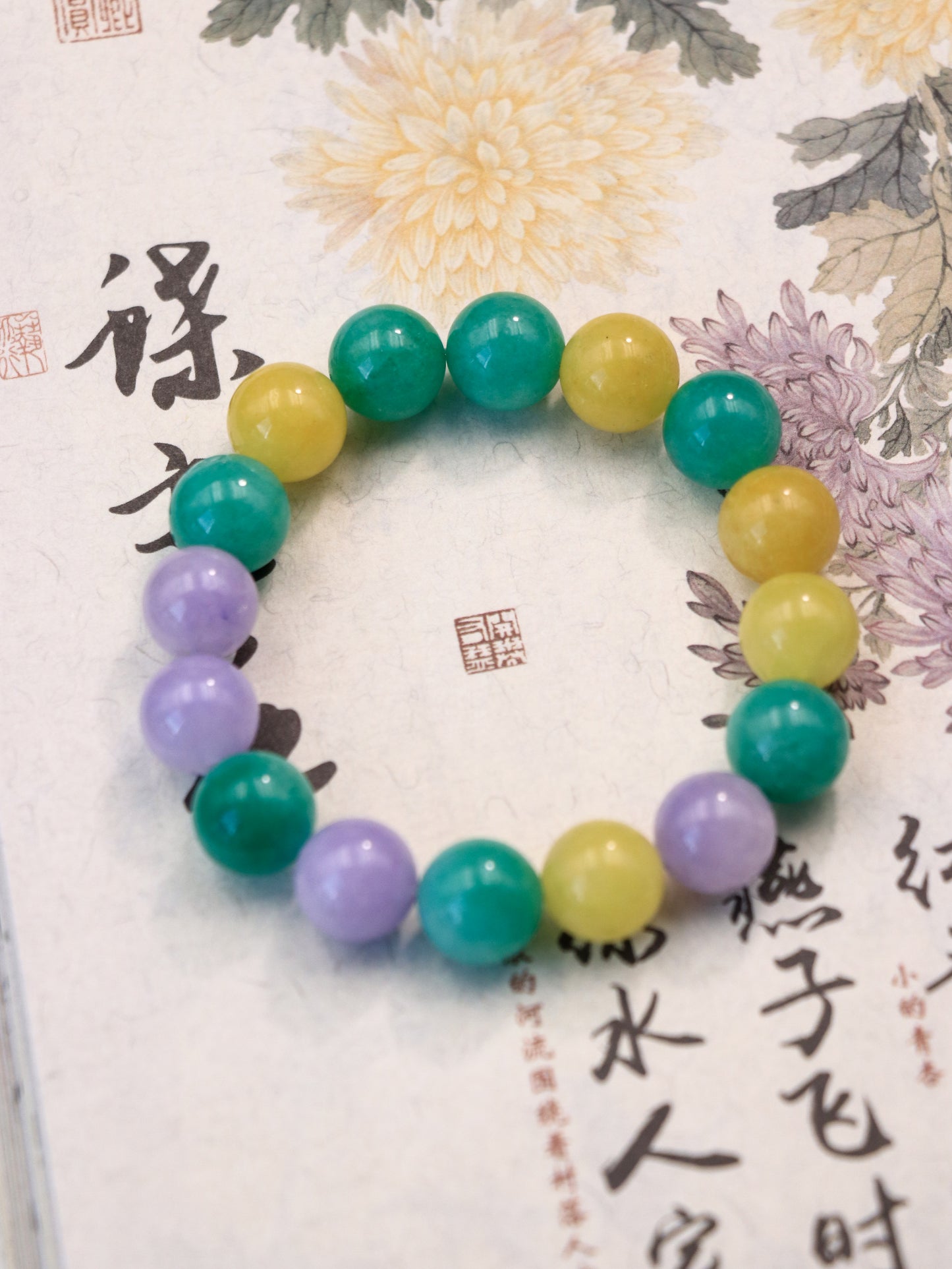 Tri-Color Talisman Bracelet - Beauty Meets Spiritual Power
