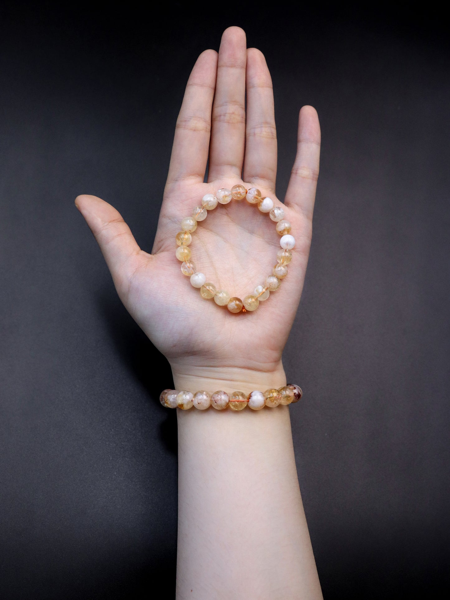 Natural Yellow Golden Quartz Bracelet - Warm Energy & Elegance